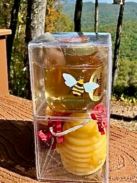 MINI Smoky Mountain Honey & Hive Candle - Holiday Honey Stocking Stuffer